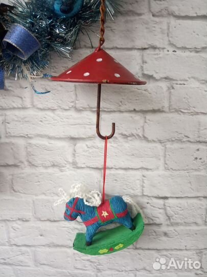 Декоративные крючки подвесные мухоморные зонтики