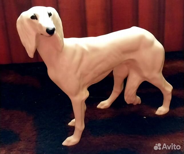 Статуэтка собака борзая, лайка, котята