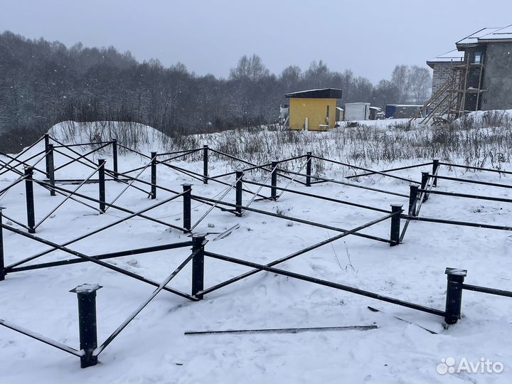 Фундамент на винтовых сваях