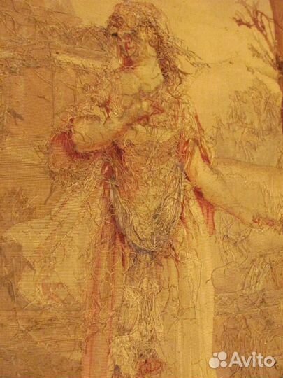 Обюссоновская шпалера 1800г. шерсть и шелк