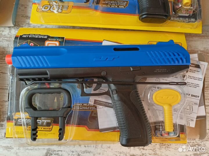 Комплект детского пейтбола (4 пистолета и 4 маски)