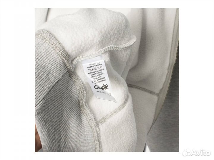 Зип худи cortez corteiz hoody белый