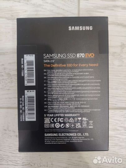 Диск ssd samsung evo 870 500gb