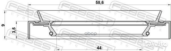 Сальник поворотного кулака (nissan primera P11