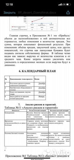 Бизнес плана, соцконтракт