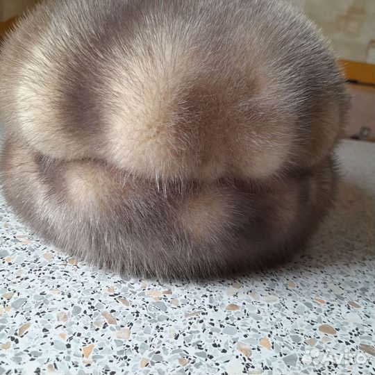 Женский норковый берет