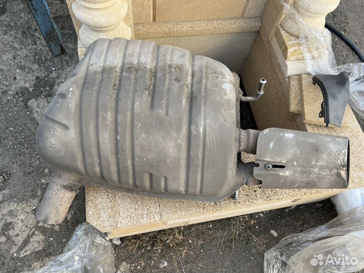 Задняя банка глушителя mercedes w204