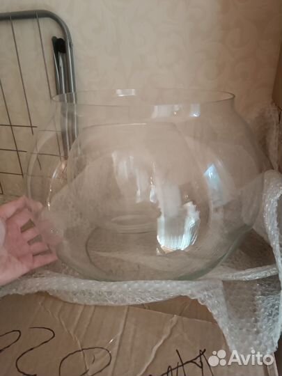 Большой аквариум шар