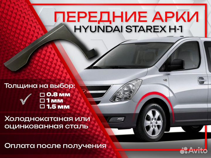 Ремонтные арки на Hyundai Starex H-1 передние