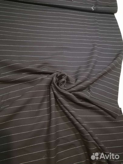 Ткань костюмная в полоску. Италия. Шерсть. 5,95м