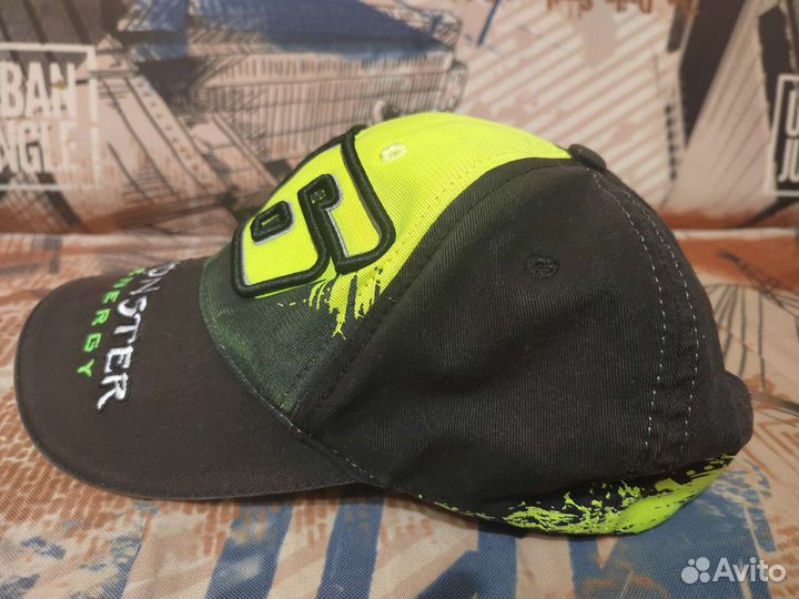 Бейсболка с логотипомVR46 monster 46 Black