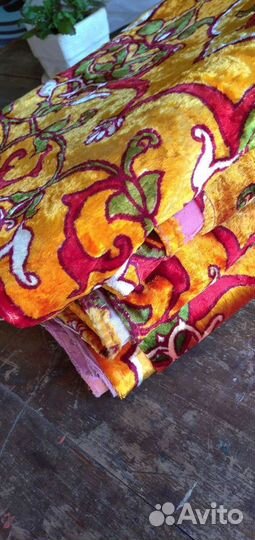 Натуральный бархат, отрез