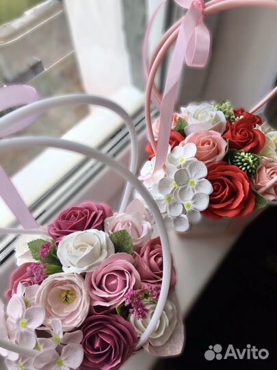 Букет из мыльных цветов