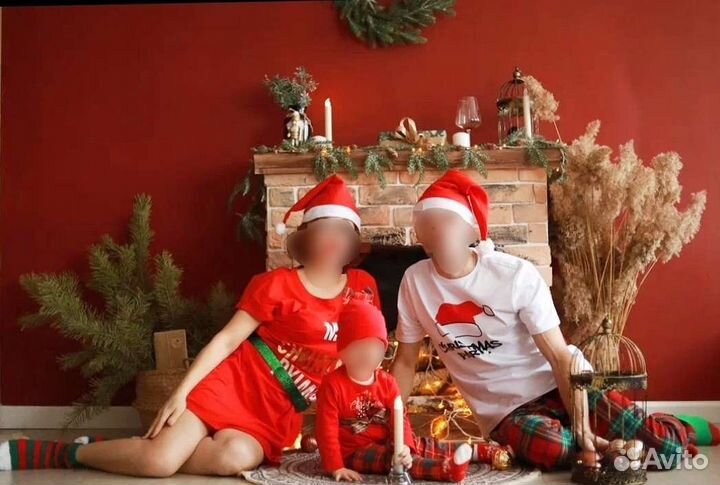 Новогодние костюмы пижамы фемели лук