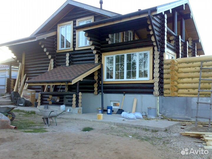 Срубы домов и бань из бревна от производителя