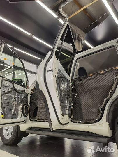 Шумоизоляция комплект на Тойота Прадо