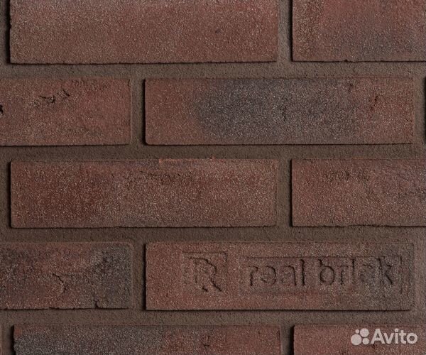 Минеральный кирпич Real Brick цвет Бордовый