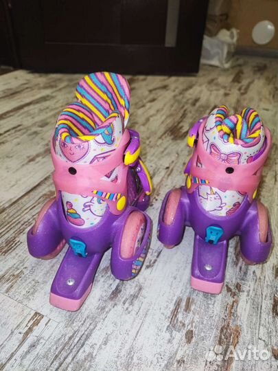 Роликовые коньки детские раздвижные