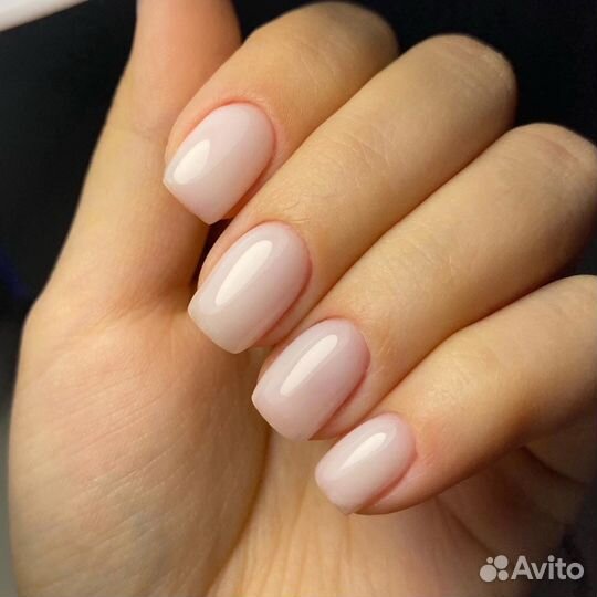 Маникюр с покрытием гель лак, наращивание гелем