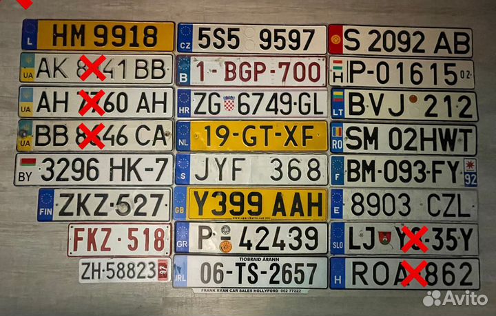 Номерные знаки для коллекции