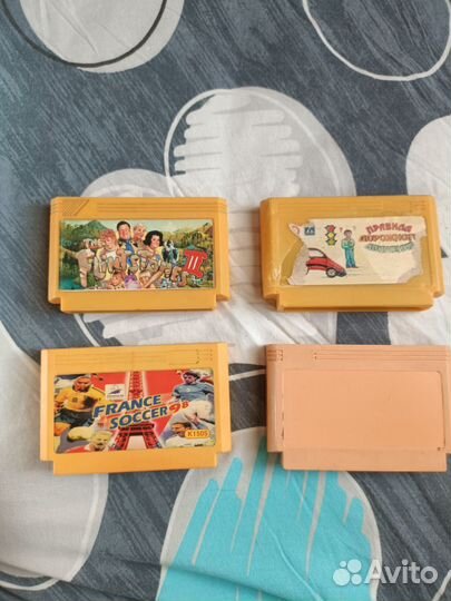 Картриджи на dendy из 90х староделы лот 10 штук