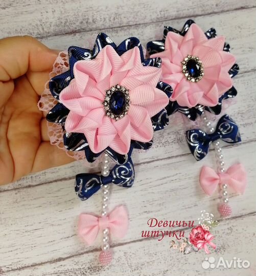 Набор школьных бантиков ручной работы