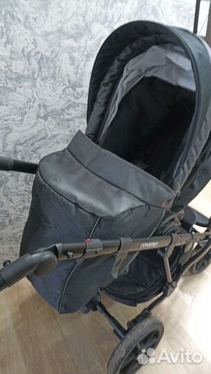 Коляска 2 в 1 вставки эко кожа