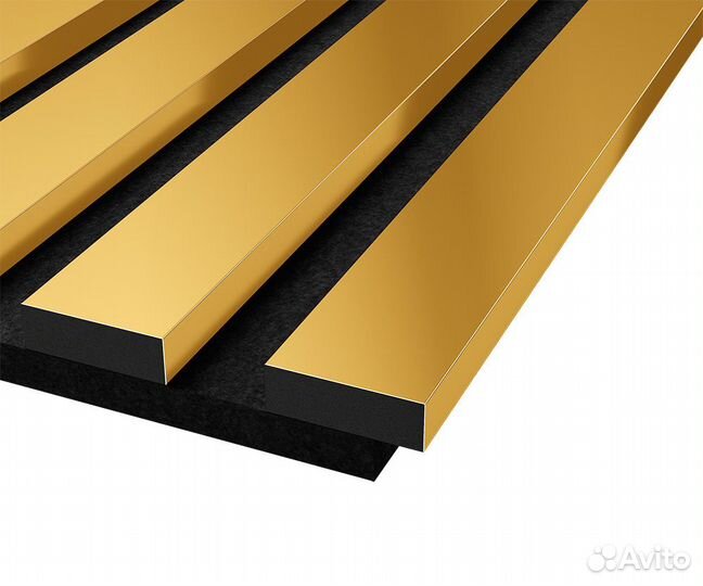 Комплект акустических панелей Cosca Decor Эмираты Желтое золото, 600x300x19мм Светло-коричневый