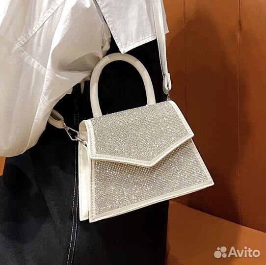 Сумка женская со стразами через плечо