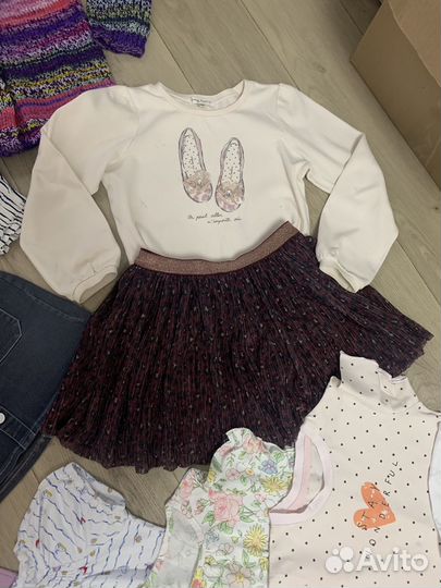 Детские вещи пакетом для девочек 4-6 лет