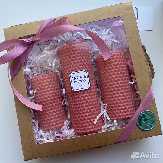 Свечи из натуральной вощины ручной работы