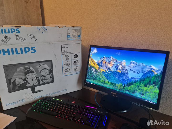 Монитор Philips 22 дюйма 1080p