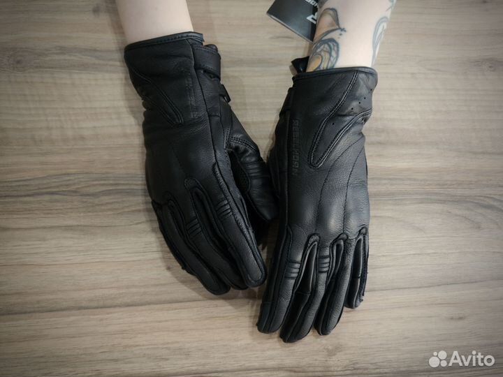 Мотоперчатки женские Rebelhorn Runner Black