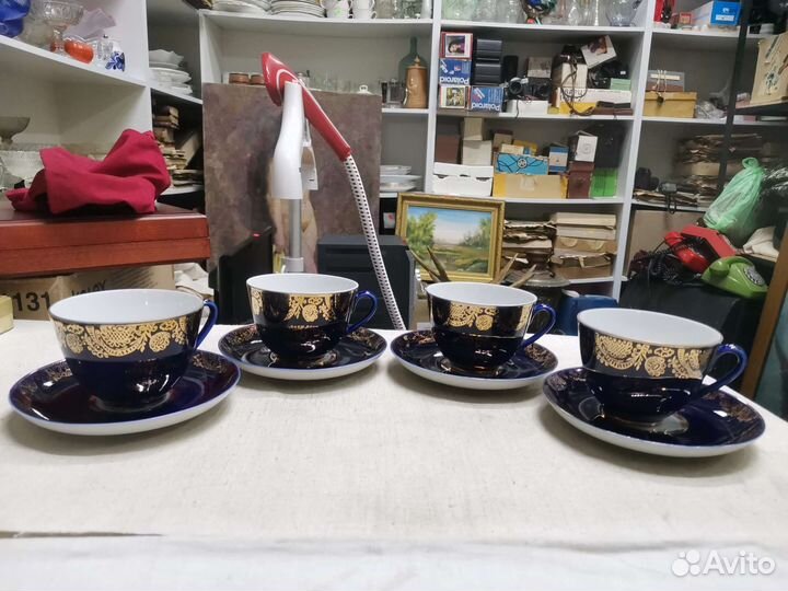 Чайная пара Чувашская асср Кобальт лфз (Ч)