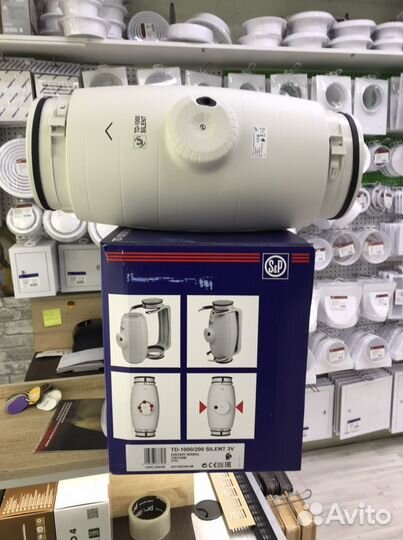 Вентилятор канальный TD 1000/200 Silent 3V