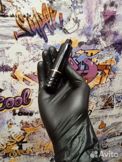 Тату машинка+педаль+блок