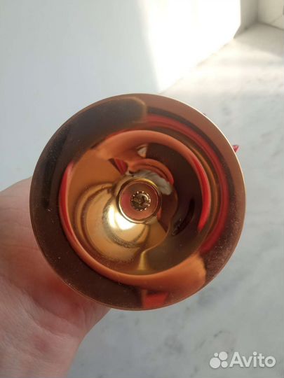 Фигурка термометр лебедь кристалл золото золотой