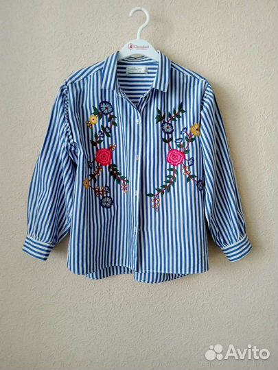 Рубашка zara для девочки 134 р