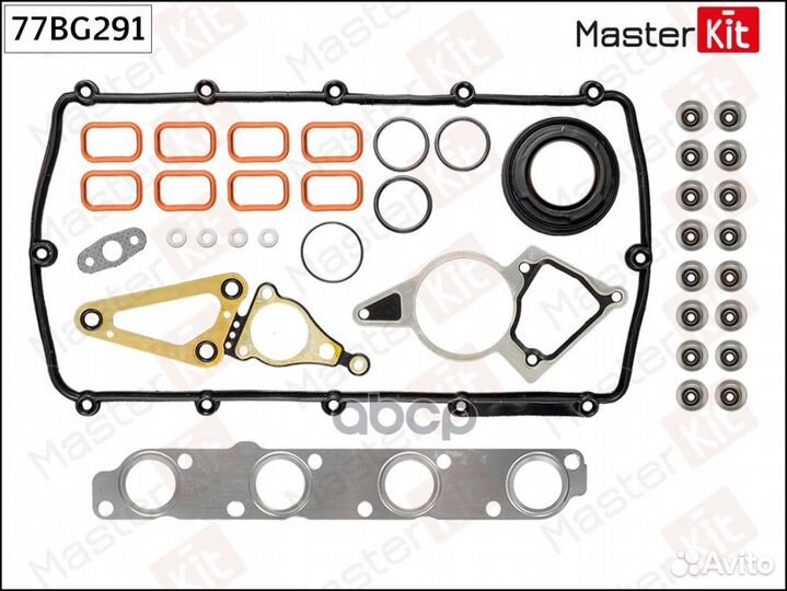 Комплект прокладок гбц 77BG291 MasterKit