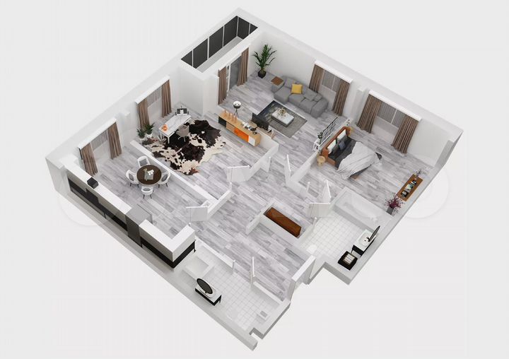 3-к. квартира, 72,9 м², 1/10 эт.