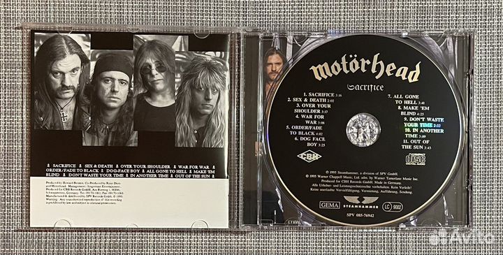 Motorhead - Sacrifice CD Germany
