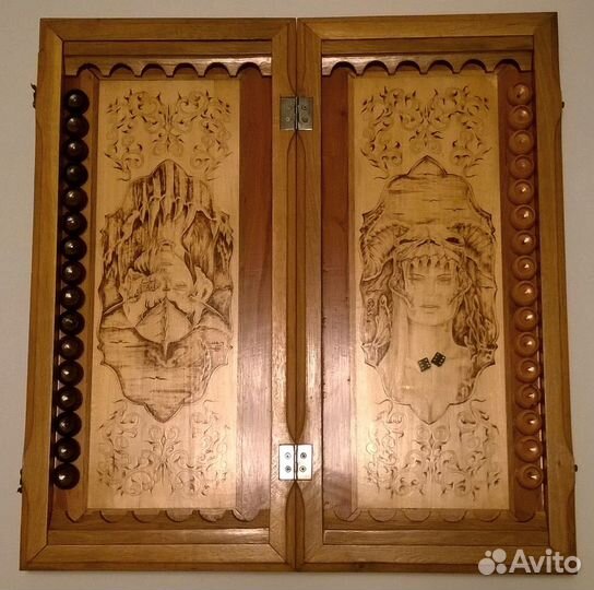 Нарды резные ручной работы