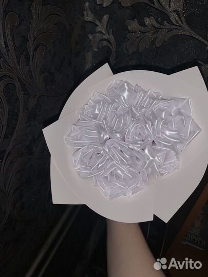 Атласные розы на заказ