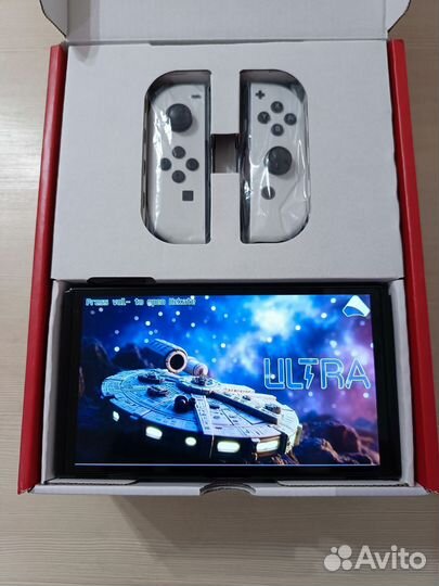 Новый Прошит Nintendo Switch oled 256гб белый