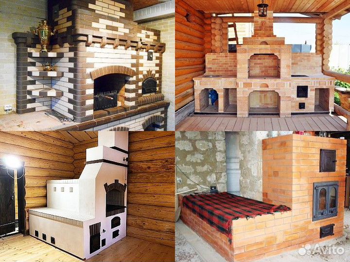Печник: Кладка печей каминов барбекю Печные работы