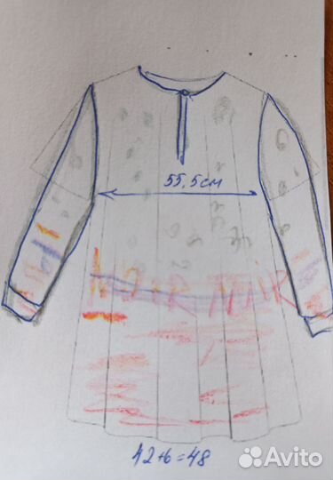 Блузка размер евро 42 наш 46 - 48 германия