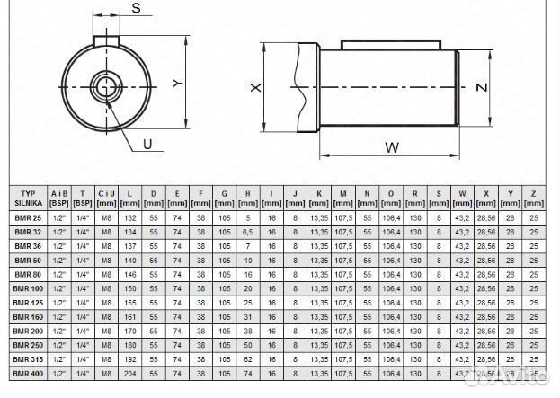 Гидромотор BMR 400 Geroller, усиленный на роликах