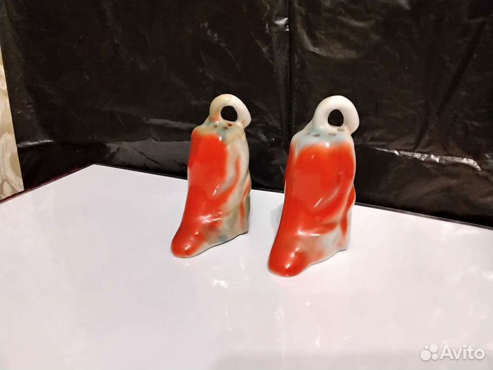 Фарфор,набор Рыбы СССР. Солонки перчики