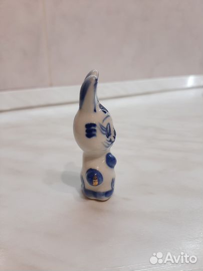 Гжель Кролик Заяц 6 см
