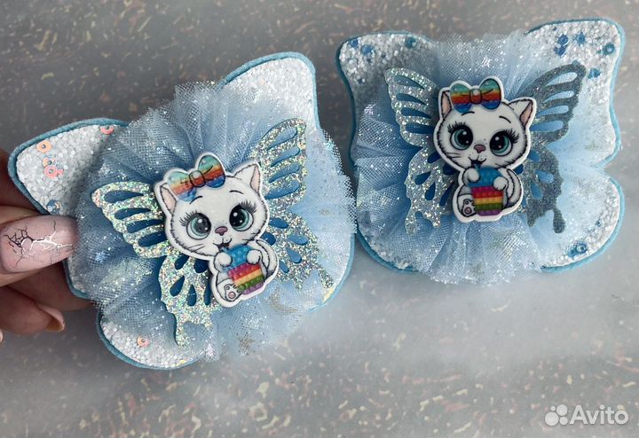 Бабочка бант для волос